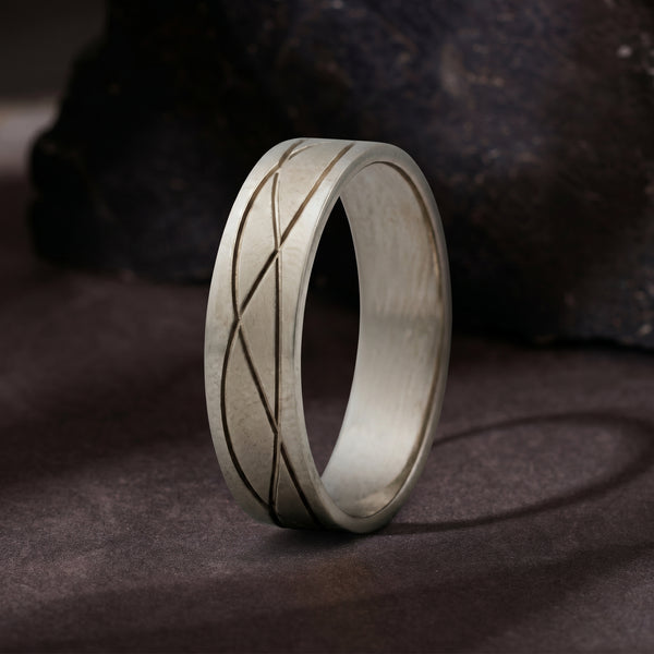 Viro  Platinum Daily Wear Ring for Men