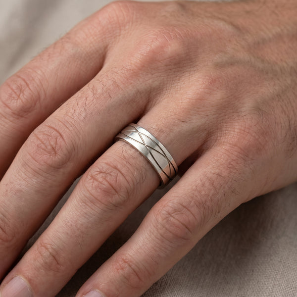 Viro  Platinum Daily Wear Ring for Men