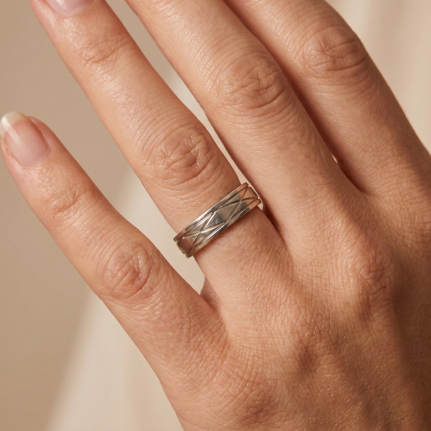 Viro Platinum Daily Wear Ring for Women