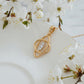 Orbit Interlock 18kt Gold Diamond Pendant for Women