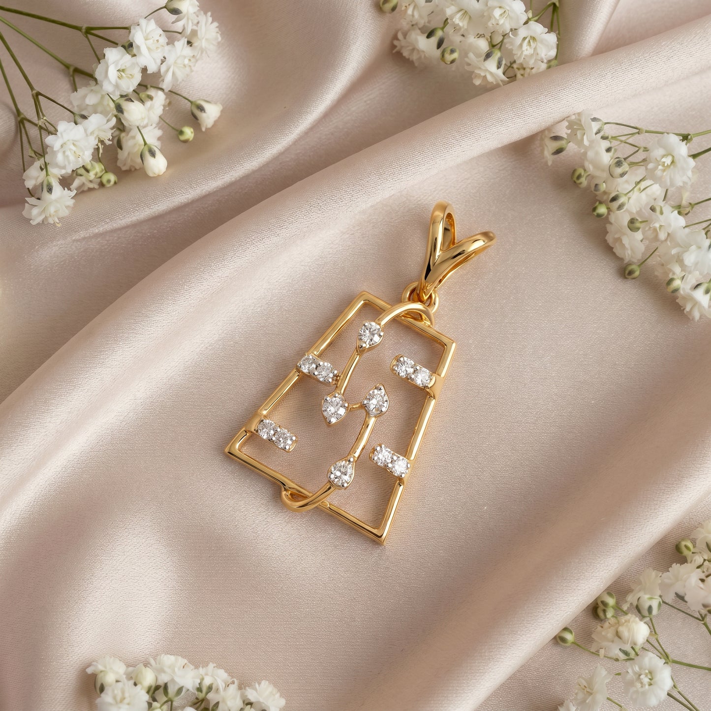 Nakshatra 18kt Gold Diamond Constellation Pendant For Women