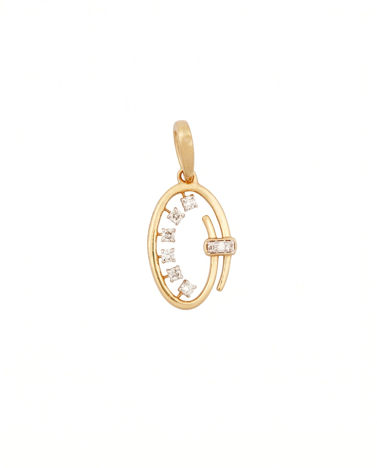 Valay Diamond 18kt Gold Oval Pendant For Women