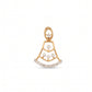 Pankhi Diamond Fan Pendant in 18kt Gold for Women
