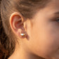 Chiku Kids Baby Bird Heart Earrings 18kt Gold