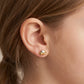Gaju Kids Elephant Heart Earrings 18kt Two-Tone Gold