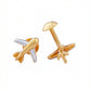 Udd Kids Aeroplane Earrings 18kt Two-Tone Gold