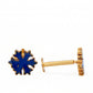 Hima Kids Snowflake Enamel 18kt Gold Earrings