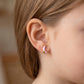 Chaand Kids Moon & Star Enamel Earrings 18kt Gold
