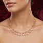 Aahan Diamond Fan Collar 18kt Gold Necklace