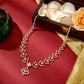 Teer Diamond Chevron Drop 18kt Gold Necklace