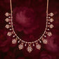 Marquise Diamond Fringe Women 18kt Rose Gold Necklace