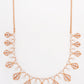 Marquise Diamond Fringe Women 18kt Rose Gold Necklace