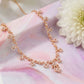 Diamond Hook Necklace in 18kt Rose Gold for Women