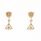 Lightweight 18Kt Gold Diamond Drop Earrings for Women