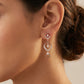 18Kt Rose Gold Lightweight Diamond Drop Earrings