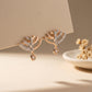 18Kt Rose Gold Diamond Stud Earrings for Women Daily Wear