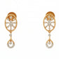 Lightweight Diamond Dangler Earrings in 18Kt Yellow Gold