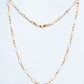 18kt Two-Tone Gold Connector Rings Link Chain for Men
