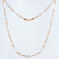 18kt Two-Tone Gold Diamond-Cut Bar Chain for Men