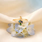 Peacock Design Gemstone 18KT Ring