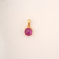 Solitaire Purple Gemstone 18KT Pendant
