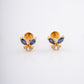 Blue Butterfly 18KT Stud Earrings