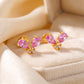 18KT Gold Gemstone Party Wear Stud Earrings