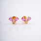 18KT Gold Gemstone Party Wear Stud Earrings