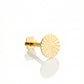 18Kt Gold Round Cut Single Stud Earring for Men