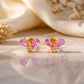 18KT Gemstone Stud Earrings for Women