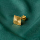 18Kt Gold Square Cut Single Stud Earring for Men