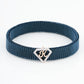 K Initial Diamond 18kt Rose Gold Mesh Bracelet for Men