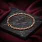 18kt Two-Tone Gold Tulip Link Everyday Bracelet for Men