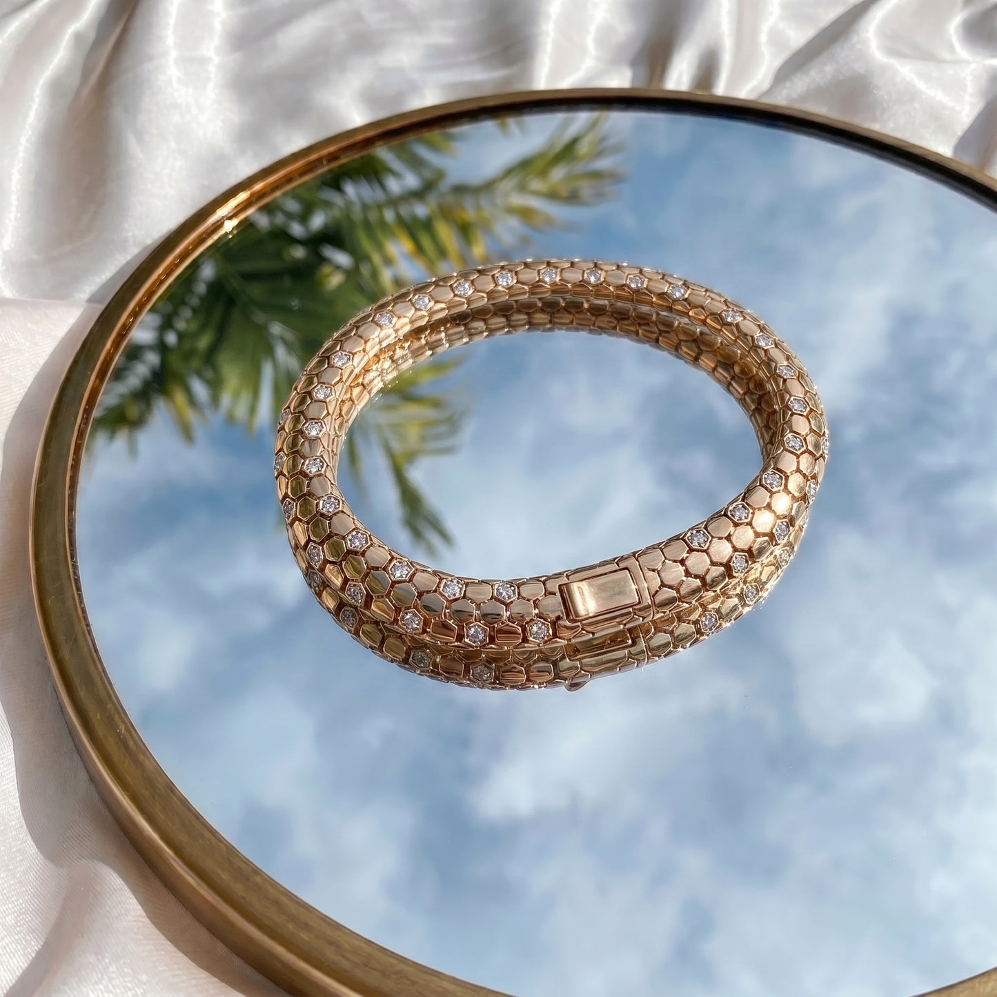 Hive 18kt Rose Gold Daily Wear Bracelet for Men