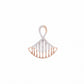 18kt Fan Infinity Daily Wear Diamond Pendant for Women