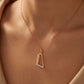18kt Gold Diamond Geometric Daily Wear Pendant for Women
