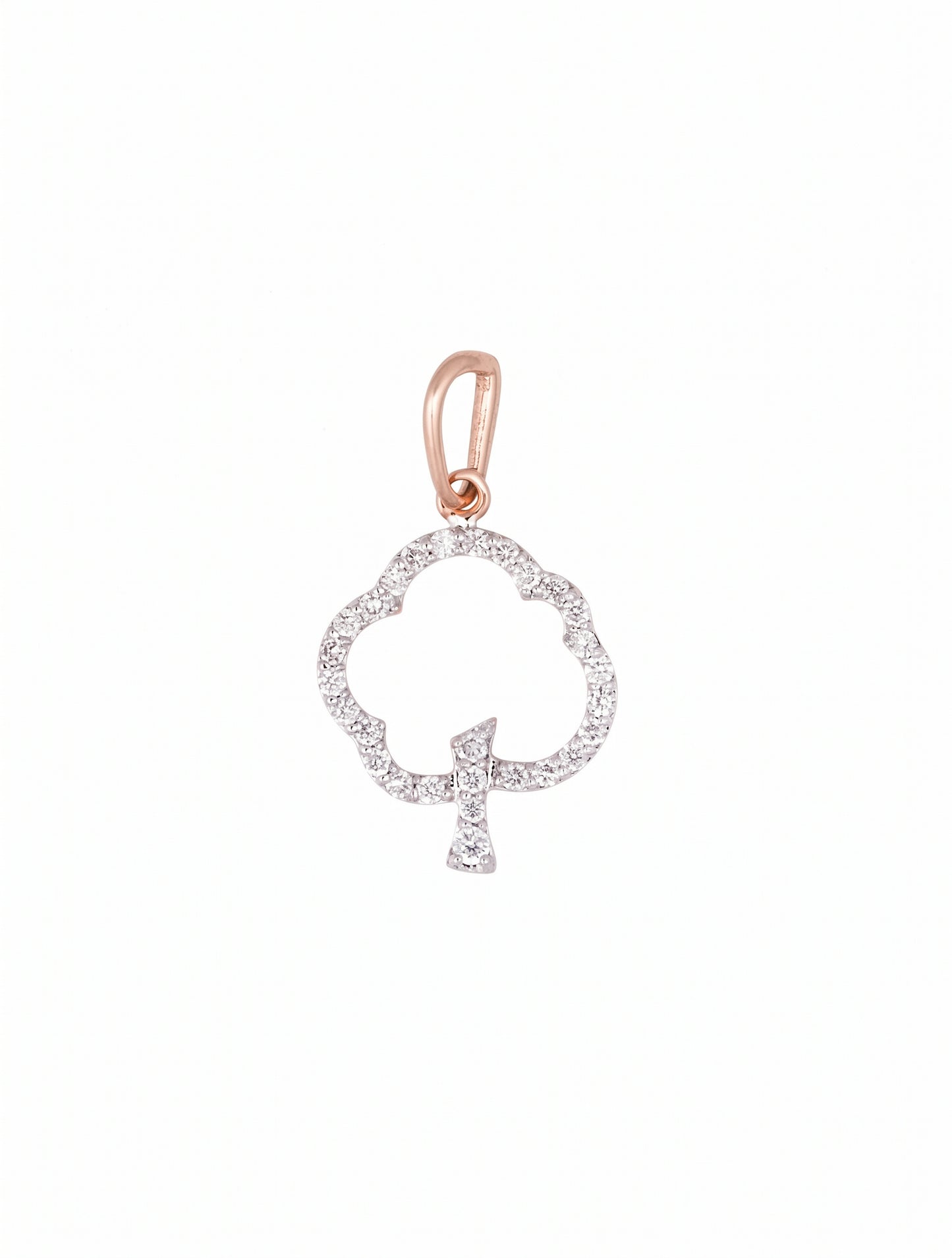 18kt Gold Daily Wear Diamond Pendant for Women