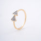Bow Fan Diamond 18KT Ring
