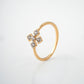 Clover Motif Diamond 18KT Ring