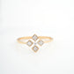 Clover Motif Diamond 18KT Ring