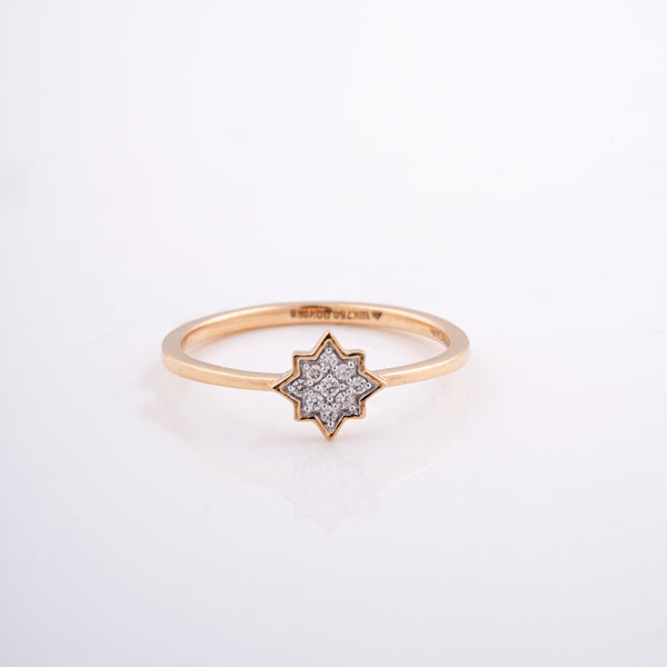 Star Cluster 18KT Diamond Ring