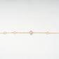 Clover Motif 18KT Diamond Chain Daily Wear Bracelet
