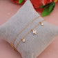 18KT Star Motif Diamond Chain Daily Wear Bracelet