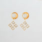 Cross Motif Diamond Drop 18KT Earrings for Daily Wear