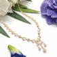 Teardrop Diamond Chandelier 18KT Necklace