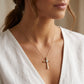 Cross 18kt Yellow Gold Solitaire Diamond Pendant