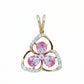 Blossom 18kt Yellow Gold Party Wear Diamond Pendant for Women