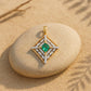 Labyrinth 18kt Gold Party Wear Diamond Pendant for Women