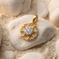 Heart petal 18kt Gold Daily Wear Diamond Pendant for Women