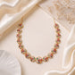Multicolour Gemstone Floral 18KT Necklace